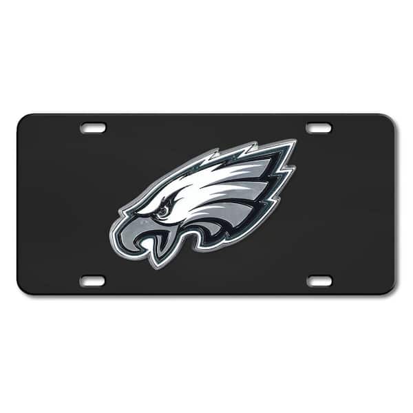 FANMATS Philadelphia Eagles 3D Black License Plate
