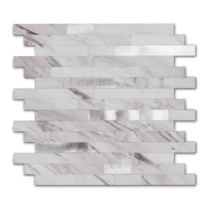 Marble Collection Carla 12 in. x 12 in. PVC Peel and Stick Tile (10 sq. ft./10-Sheets)