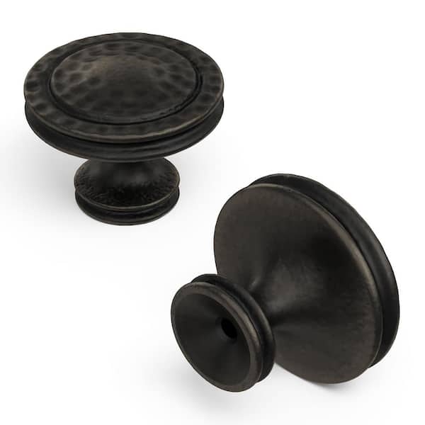 HICKORY HARDWARE Mountain Lodge 1-3/8 in. Black Cabinet Knob