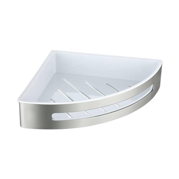 ATKING Stainless Steel Wall Mounted Corner Shower Caddy in Brushed Nickel