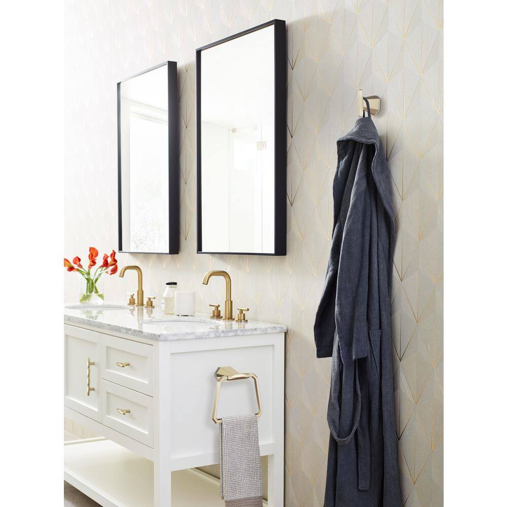 Golden Champagne Single Prong Zinc Wall Hook