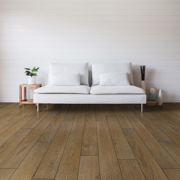 Beverly Mill Oak 3/8 in. T x 7 in. W Tongue and Groove Engineered Hardwood Flooring (23.37 sq. ft./case)
