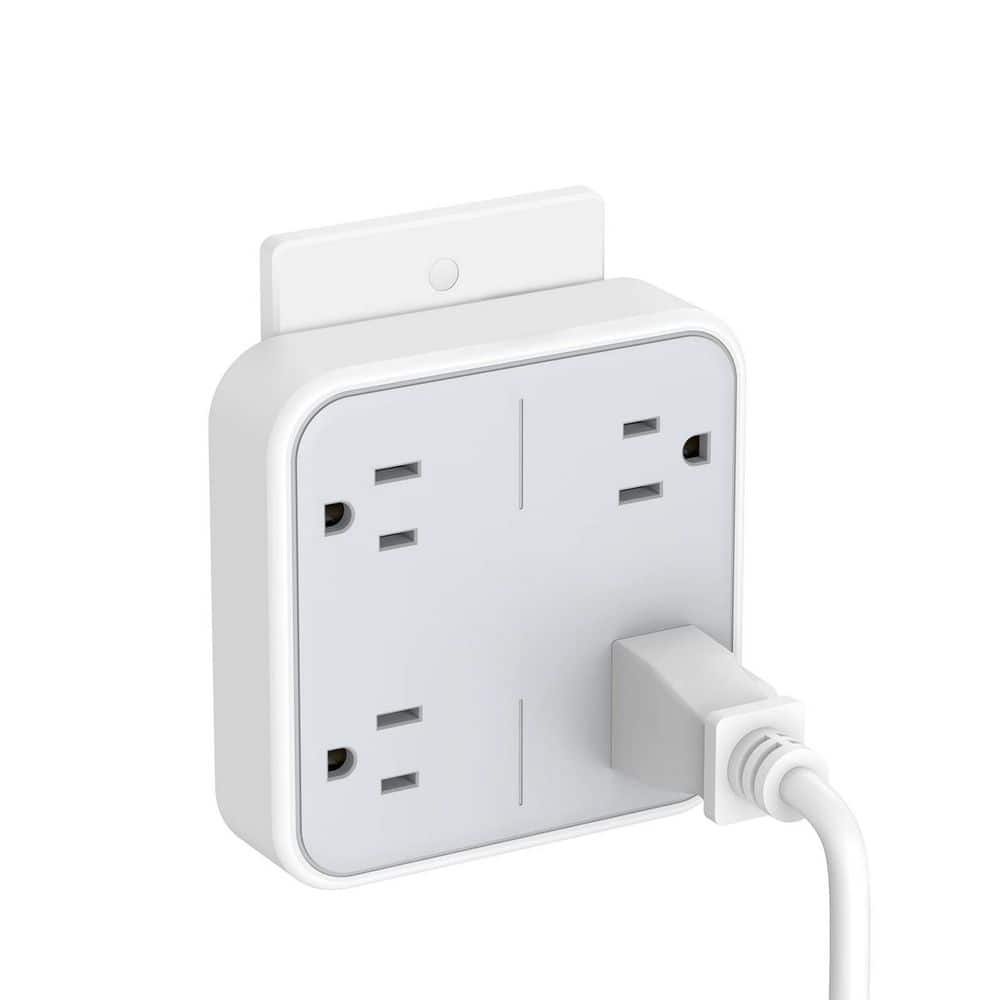 4-Outlet Wall Plug Expander Surge Protector for Home, Office, Dorm Essentials, Widely Spaced Multi Plug Outlet Splitter price history on PriceWatchPro
