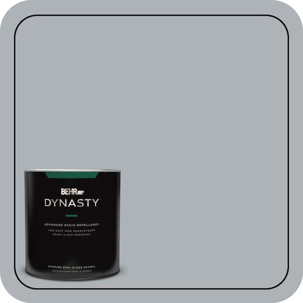 BEHR DYNASTY 1 qt. #N510-3 Stargazer One-Coat Hide Semi-Gloss Enamel Interior Stain-Blocking Paint & Primer