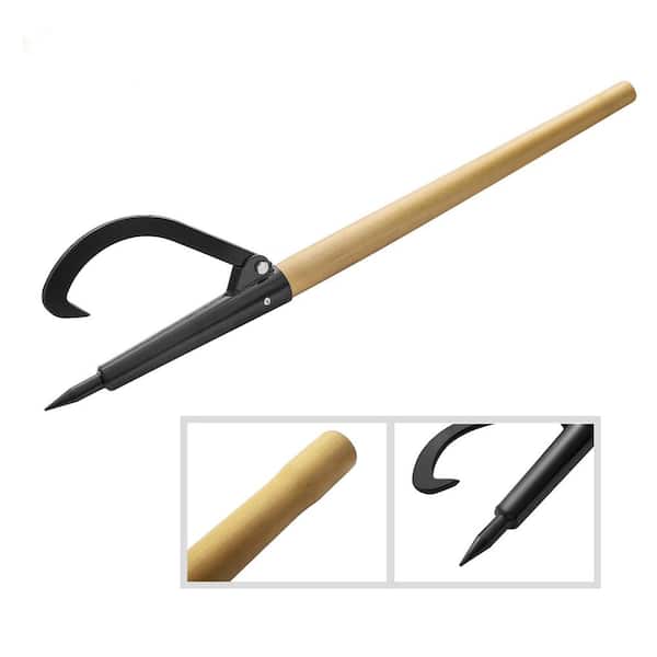 cant hook log tool with steel handle logging logger rolling turning tool Details about   49 in 