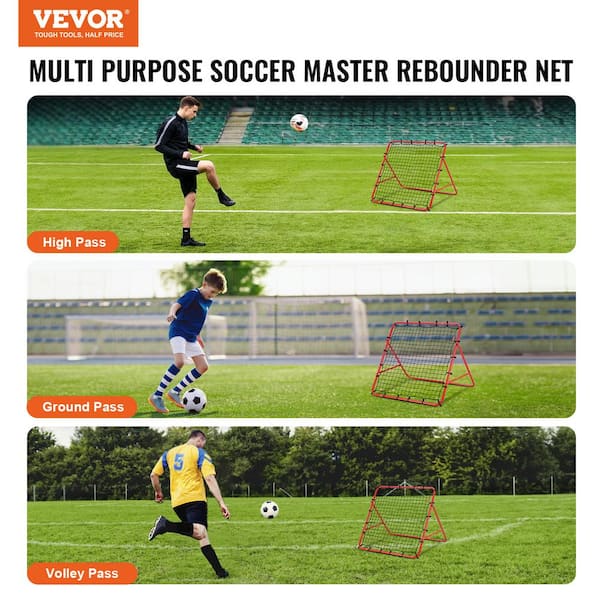 VEVOR Soccer Rebounder Rebound Net Kick-Back 39 in. x 39 in. Portable  Football Training Gifts Fully Adjustable Angles Goal Net  ZQHDWTZ10010GPDKLV0 - The Home Depot
