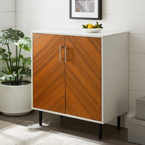Welwick Designs 28 In Solid White Modern Bookmatch Accent Cabinet Hd8239 The Home Depot Welwick Designs 28 In Solid White, Modern Storage Cabinets