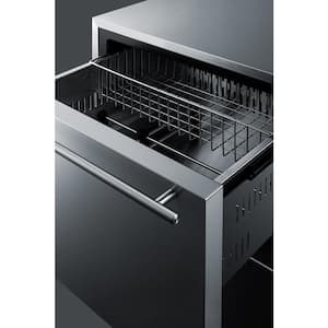3.5 cu. ft. Upright Freezer in Stainless Steel, Drawer Style