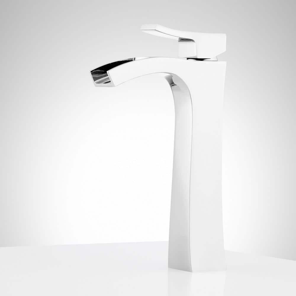 Vilamonte Polished Chrome 10.5" Modern Waterfall Vessel Sink Faucet