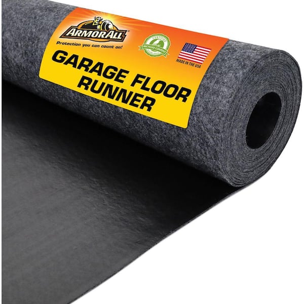 Garage Floor Mat 2 ft. 5 in. W x 9 ft. L Charcoal Commercial/Residential Absorbent Waterproof Garage Flooring Rolls
