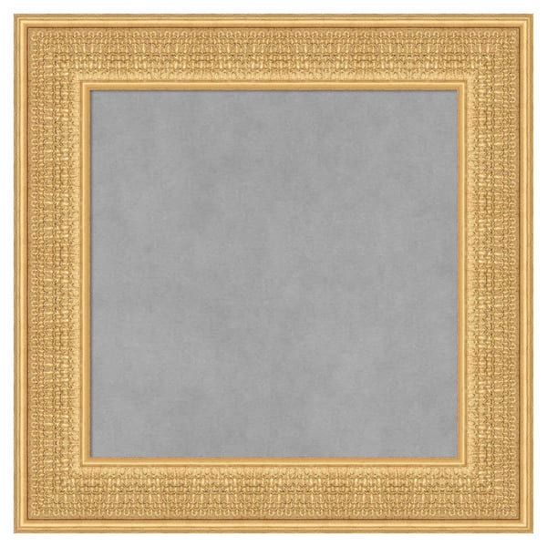 Amanti Art Trellis Gold 22 in. x 22 in. Framed Magnetic Board