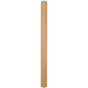 Hemlock 3.25 in. x 60 in. Wood Craftsman Box Newel