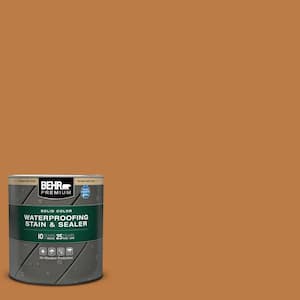 BEHR PREMIUM 1 gal. #ST-104 Cordovan Brown Semi-Transparent Waterproofing  Exterior Wood Stain and Sealer 507701 - The Home Depot