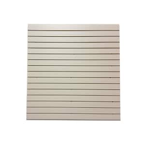 12 in. H x 48 in. L PVC Slat Wall Easy Panels in White (4-Piece/Carton)
