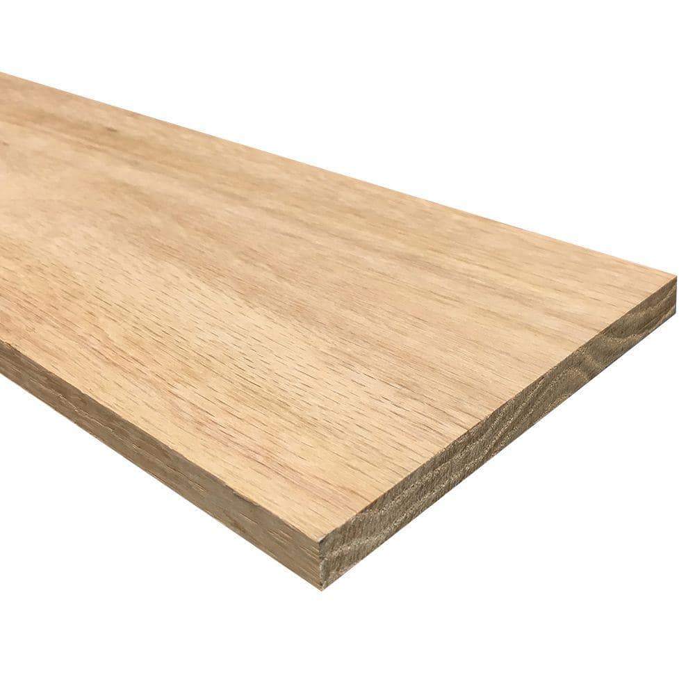 Weaber 1/2 in. x 6 in. x 4 ft. Hobby Board Kiln Dried S4S Oak Board (10 ...