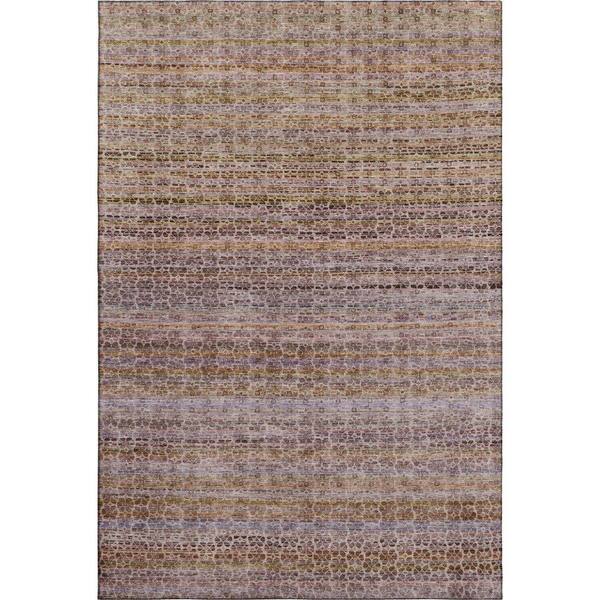 Mayfield Premium Machine Washable Abstract AMF2155 Khaki 10 ft. x 14 ft. Area Rug