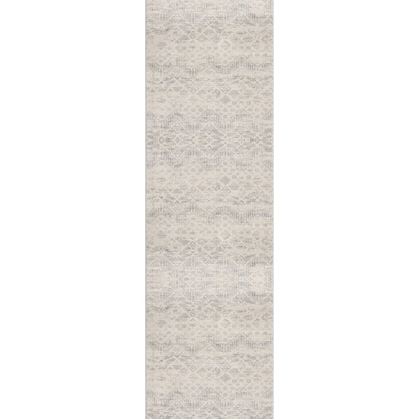 Havana Ivory 2 ft. 3 in. x 18 ft. Traditional Distressed Runner Area Rug