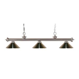 Lawrence 3-Light Brushed Nickel Island Light