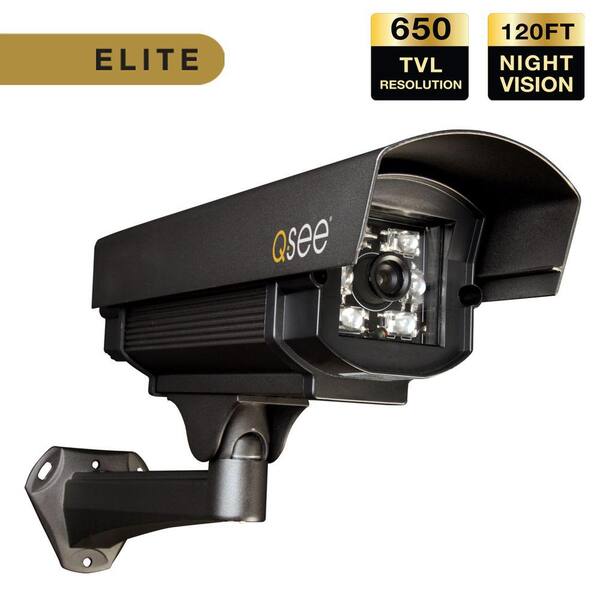 Q-SEE Elite Series Indoor/Outdoor 650 TVL Extreme Weather Bullet Security Camera with 120 ft. Night Vision
