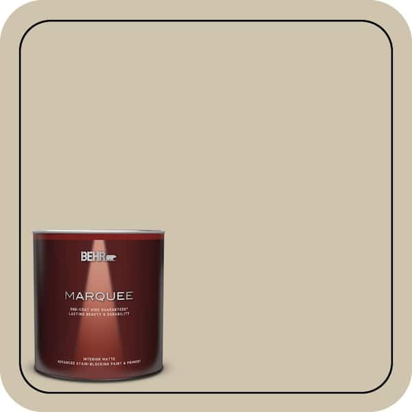 BEHR MARQUEE 1 qt. Home Decorators Collection #HDC-NT-18 Yuma Sand One-Coat Hide Matte Interior Paint & Primer