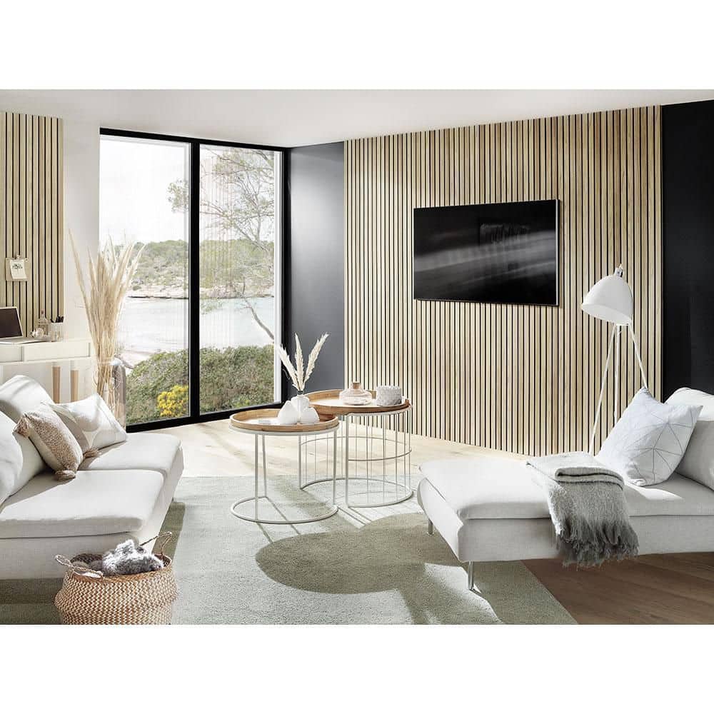 UltraLight Linari Natural Faux Wood Wall Paneling (4-Pack)