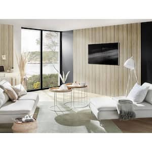 0.79 in. x 20 in. x 46 in. Ultra-Light Linari Modern Natural Foam Decorative Wall Paneling (4-Pack)