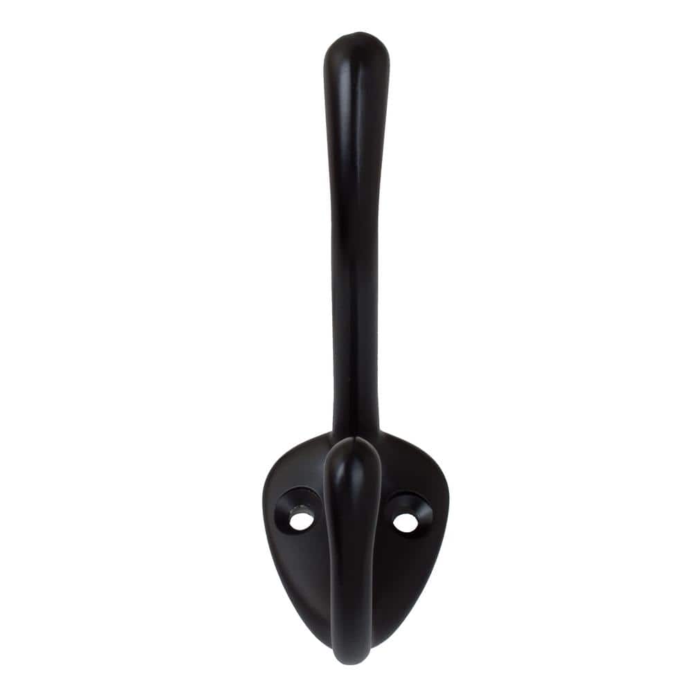 Matte Black Metal Wall Mounted Robe Hook