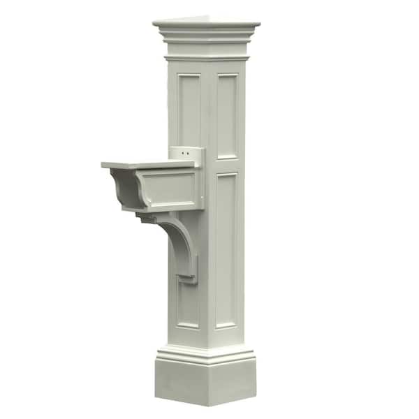 Mayne Estate Plastic Mailbox Post, White580500000 The Home Depot