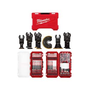 SHOCKWAVE Impact-Duty Alloy Steel Drill and Screw Driver Bit Set with Multi-Tool Blade Set (109-Piece)