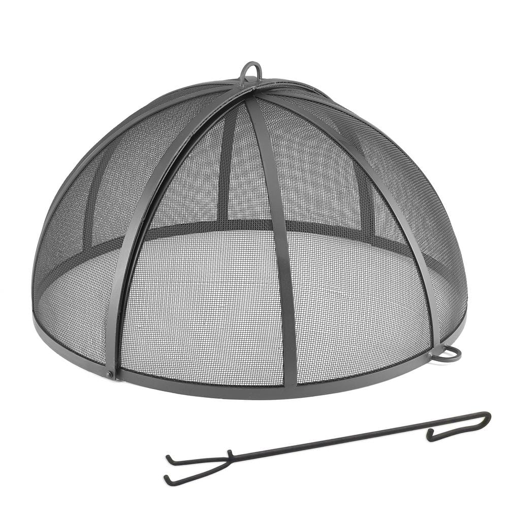 In Spark Screen With Lifter, Dome Cover For Fire Pit