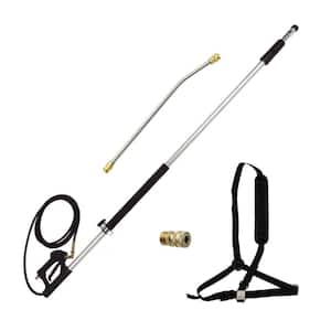 18 ft. Telescoping Wand for Cold Water 4000PSI Pressure Washers, Includes 20 in. Wand M22 QC Adpater, Adjustable Harness