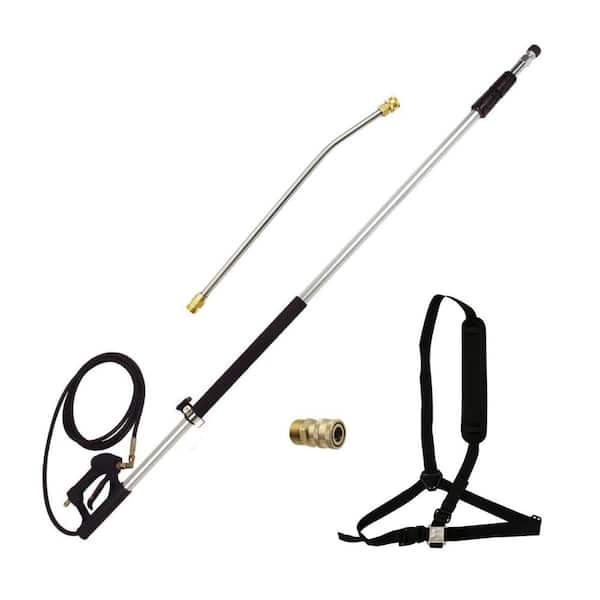 SIMPSON 18 ft. Telescoping Wand for Cold Water 4000PSI Pressure Washers, Includes 20 in. Wand M22 QC Adpater, Adjustable Harness