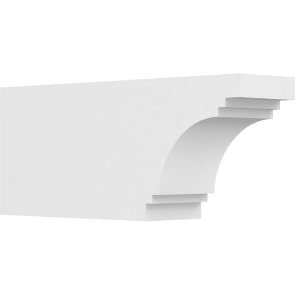 Ekena Millwork 6 in. x 10 in. x 24 in. Pescadero PVC Rafter Tail Brace