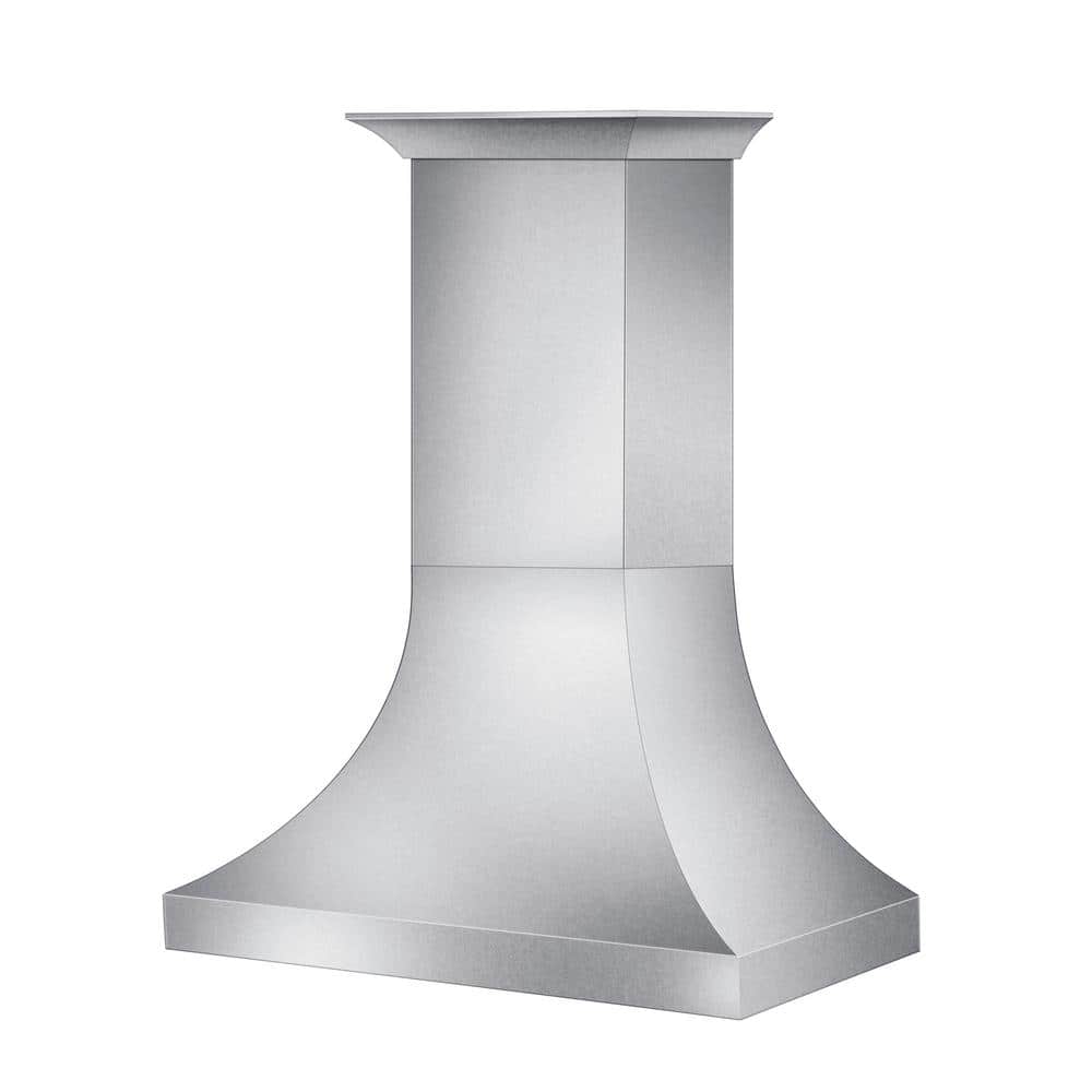 48 in. Designer Series Satin Stainless Steel Ducted Wall Range Hood