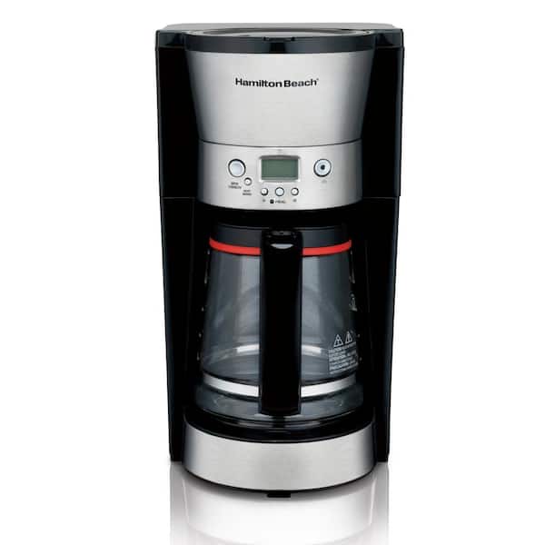 Hamilton Beach 12-Cup Black and Stainless Steel Programmable Coffee Maker