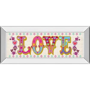 "First Love" By Tom Frazier Mirror Framed Print Wall Art 18 in. x 42 in.