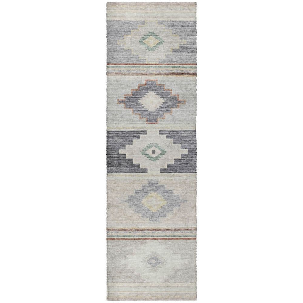 Dream Shag Premium Machine Washable Abstract ADS176 Gray 2 ft. x 7 ft. Runner Rug price history on PriceWatchPro