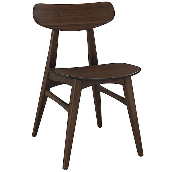 Unbranded Coral Burgundy Wood Dining Chair (Set of 2)