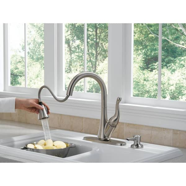 Delta Faucet Talbott 16968 RBSD DST 1 NVB018Y0DCD4   Stainless Delta Pull Down Kitchen Faucets 16968 Sssd Dst A0 600 