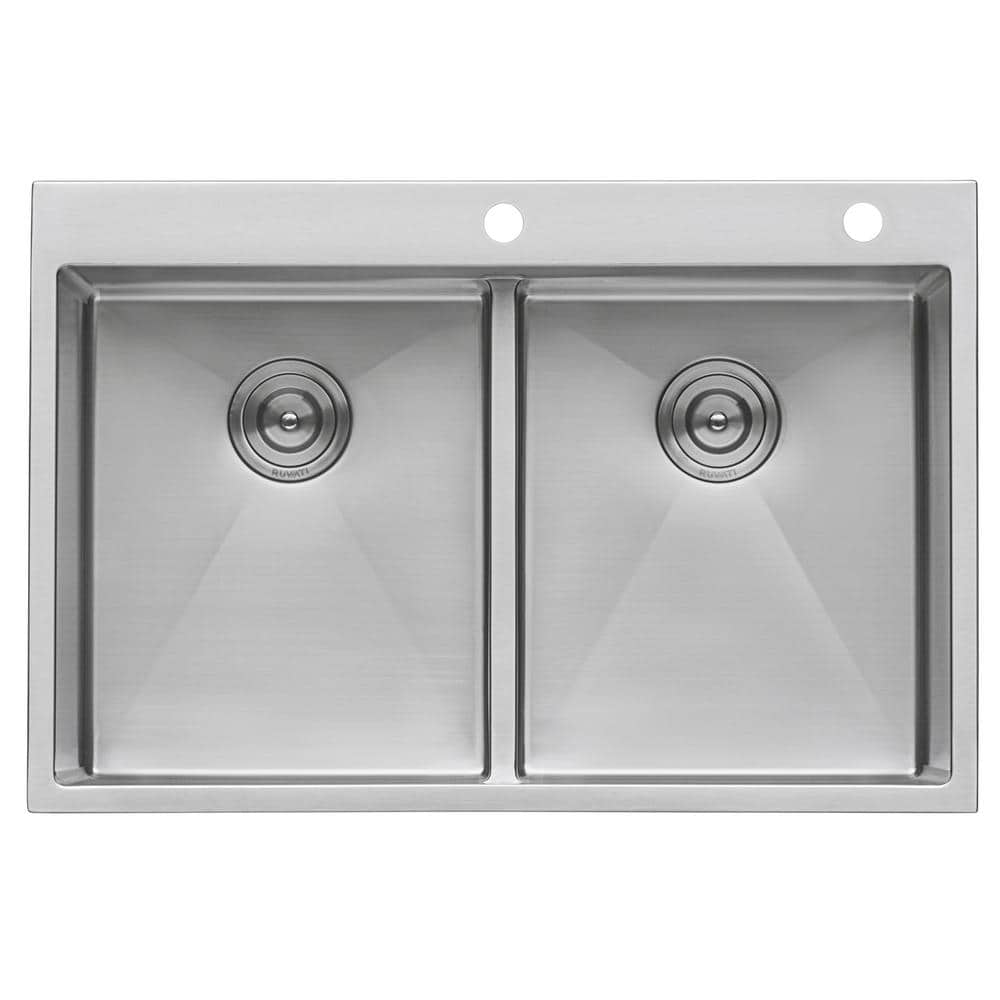 Ruvati 36-inch Stainless Steel Double Bowl Kitchen Sink