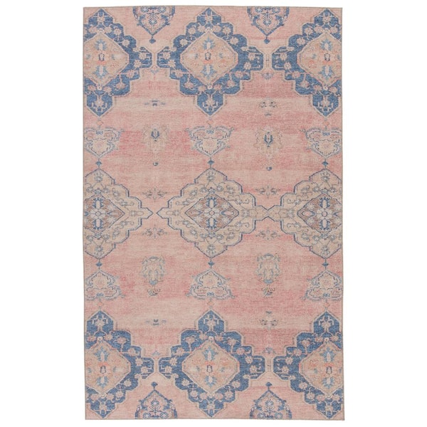 Jaipur Living Adalee Pink/Blue 5 ft. x 7 ft. 6 in. Medallion Area Rug