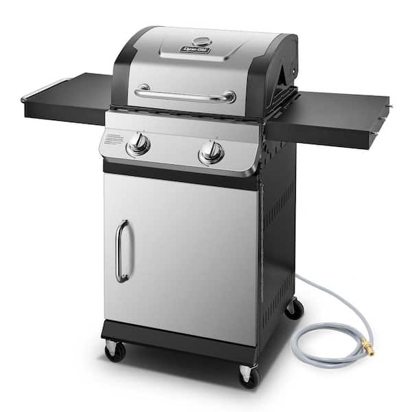 Dyna-Glo Premier 2-Burner Natural Gas Grill in Stainless Steel with  Built-In Thermometer DGP321SNN-D - The Home Depot
