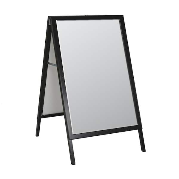 A Frame Metal Sign in Black