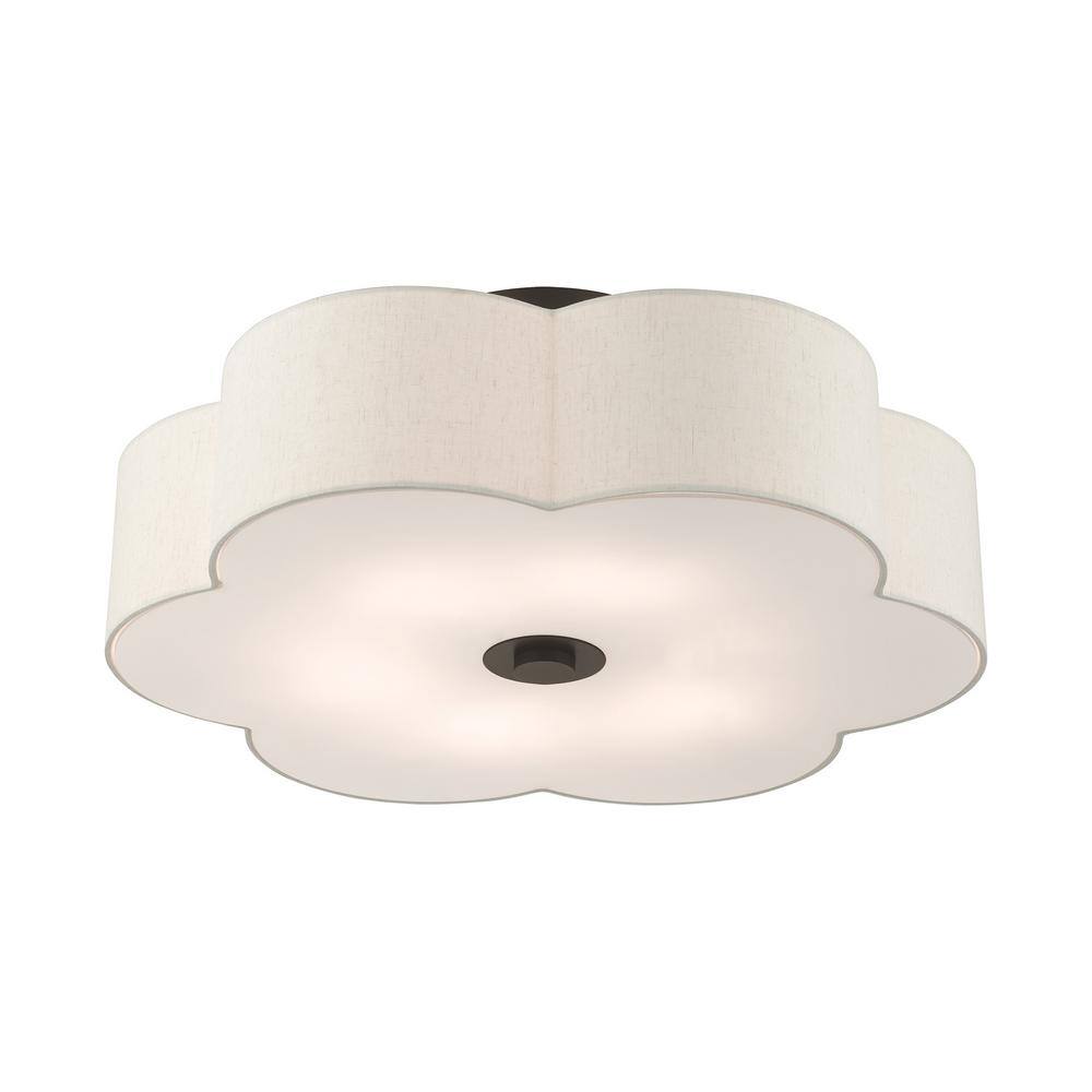 Solstice English Bronze 6-Light Indoor/Outdoor Semi-Flush Mount