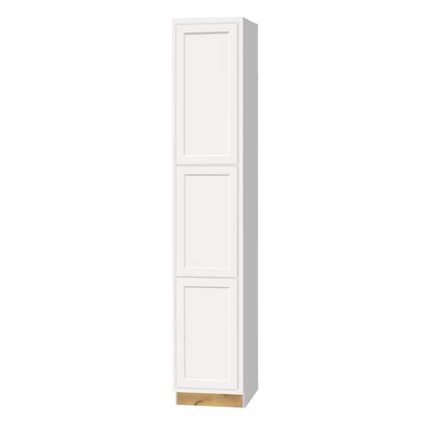 Unbranded 18 in. x 96 in. x 24 in. Broom Cabinet in White Shaker