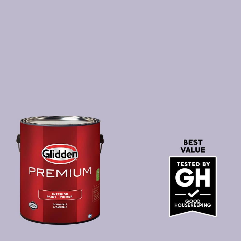 Glidden Premium 1 gal. Wild Lilac PPG1175-4 Flat Interior Latex