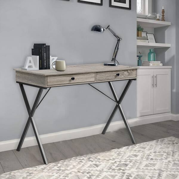 gray wash writing desk