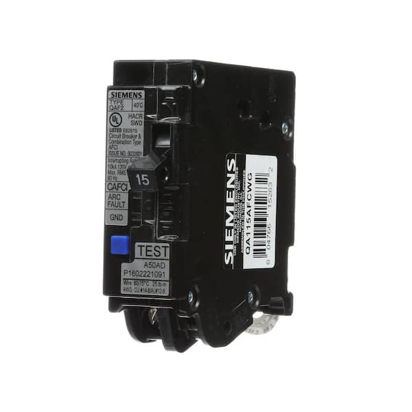 Siemens 15 Amp Single Pole WireGuide AFCI Circuit Breaker
