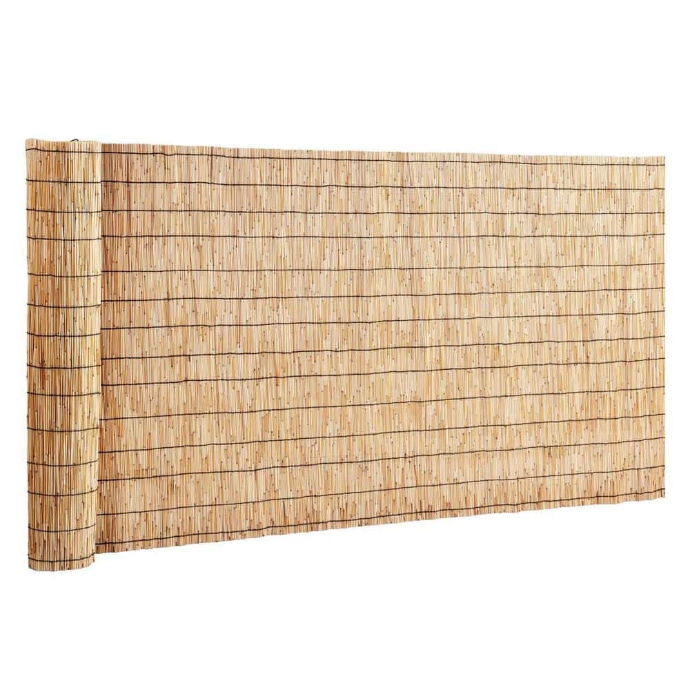 159.6 in. x 39.6 in. Bamboo Pure Natural Peeled Reed Garden Fence Backyard Landscaping Blind Fencing Privacy Screen price history on PriceWatchPro