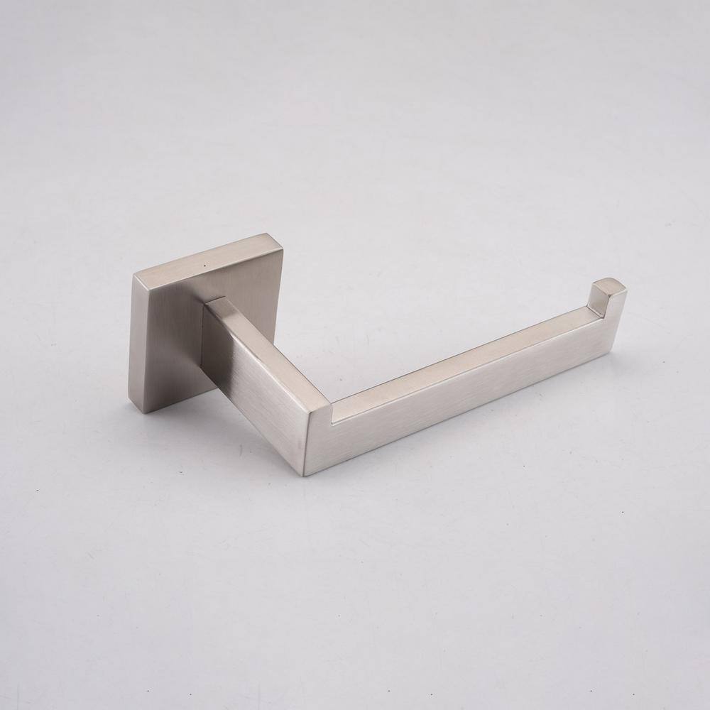 Brushed Nickel 4-Piece Bathroom Hardware Set with Towel Bar